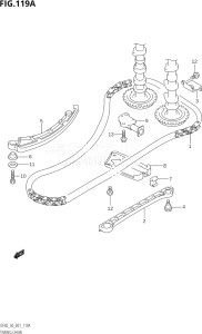 04001F-880001 (2008) 40hp E01-Gen. Export 1 (DF40QHK8  DF40TK8) DF40 drawing TIMING CHAIN