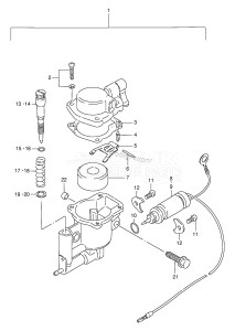 DT225 From 22501-351001 ()  1993 drawing VALVE STARTER