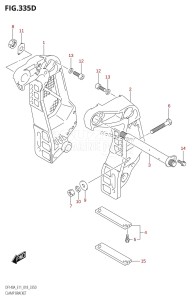 DF140A From 14003F-810001 (E11 E40)  2018 drawing CLAMP BRACKET (DF115AZ:E11)