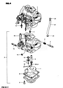 DT60 From 06001-301001 ()  1983 drawing CARBURETOR