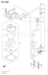 11503F-410001 (2014) 115hp E03-USA (DF115AT) DF115A drawing WATER PUMP (DF115AZ:E03)