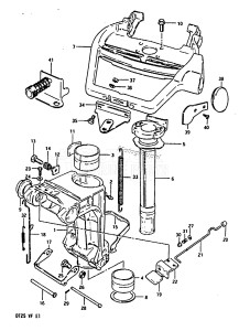 DT25 From 02503-507355 ()  1985 drawing SWIVEL BRACKET