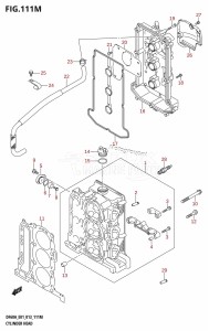 DF50A From 05003F-310001 (E01)  2013 drawing CYLINDER HEAD (DF60ATH:E40)