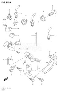 25003Z-140001 (2021) 250hp E11 E40-Gen. Export 1-and 2 (DF250Z) DF250Z drawing SENSOR