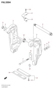 DF250Z From 25003Z-410001 (E03)  2014 drawing CLAMP BRACKET (DF250ST:E03)