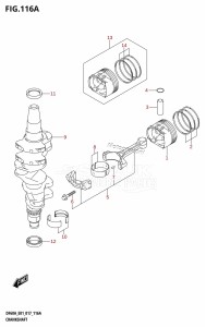 DF40A From 04003F-710001 (E01)  2017 drawing CRANKSHAFT