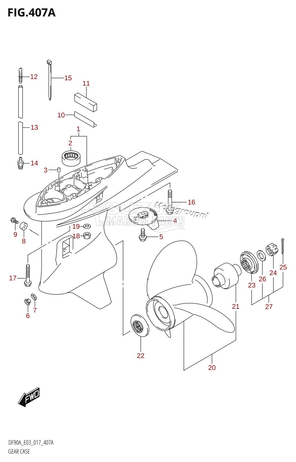 GEAR CASE (DF70A:E03)