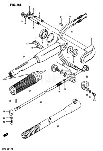 DT5 From 0502-300001 till 351192 ()  1978 drawing HANDLE