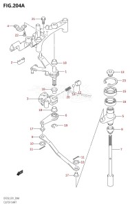 DF200 From 20001F-510001 (E01 E40)  2005 drawing CLUTCH SHAFT