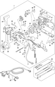 Outboard DF 175 drawing Remote Control