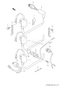 DT25C From 02507-03001 ()  2000 drawing IGNITION