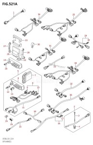 DF300 From 30001F-780001 (E01)  2007 drawing OPT:HARNESS