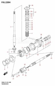 DF40A From 04003F-140001 (E01 E11)  2021 drawing TRANSMISSION (DF40ASVT:E34)