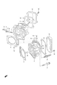 DF 25 V-Twin drawing Cylinder Head