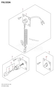 DT25 From 02503K-610001 (P36-)  2016 drawing OPT:SWITCH PANEL (DT30:P40:E-STARTER)