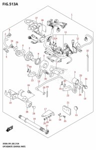 DF20A From 02002F-040001 (P01)  2020 drawing OPT:REMOTE CONTROL PARTS (DF9.9B,DF15A,DF20A)