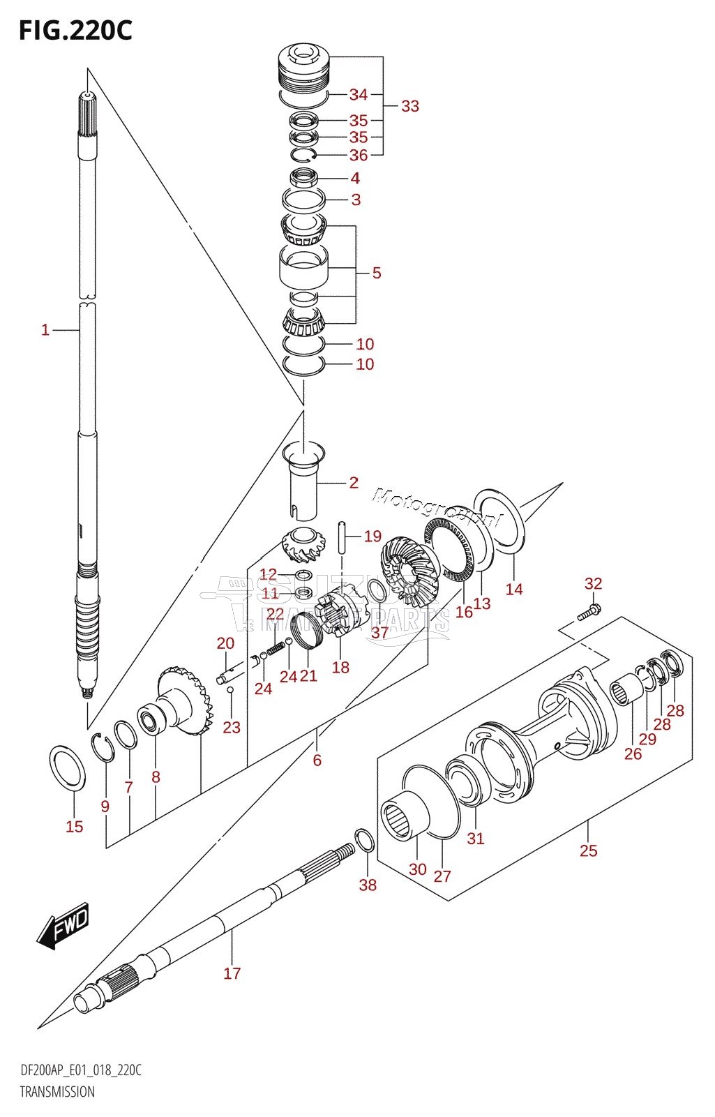 TRANSMISSION (DF175AP:E40)