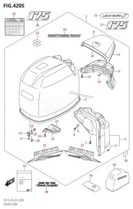 DF175Z From 17502Z-510001 (E03)  2015 drawing ENGINE COVER (DF175ZG:E03)