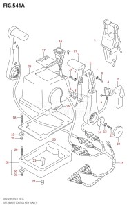 DF200Z From 20002Z-710001 (E03)  2017 drawing OPT:REMOTE CONTROL ASSY DUAL (1)