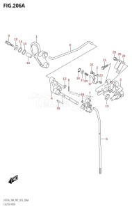 DF30A From 03003F-140001 (P01 P40)  2021 drawing CLUTCH ROD (DF25A,DF25ATH,DF30A,DF30ATH)