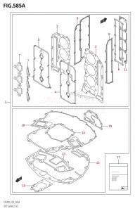 DF300 From 30002F-110001 (E03)  2011 drawing OPT:GASKET SET