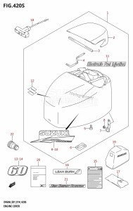 DF40A From 04004F-410001 (E34-Italy)  2014 drawing ENGINE COVER (DF60AVT:E40)