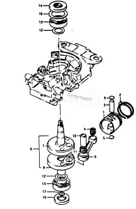 DT9 From F-10001 ()  1985 drawing CRANKSHAFT