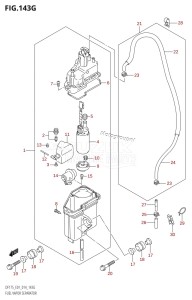 DF175T From 17502F-410001 (E01 E40)  2014 drawing FUEL VAPOR SEPARATOR (DF150ZG:E01)