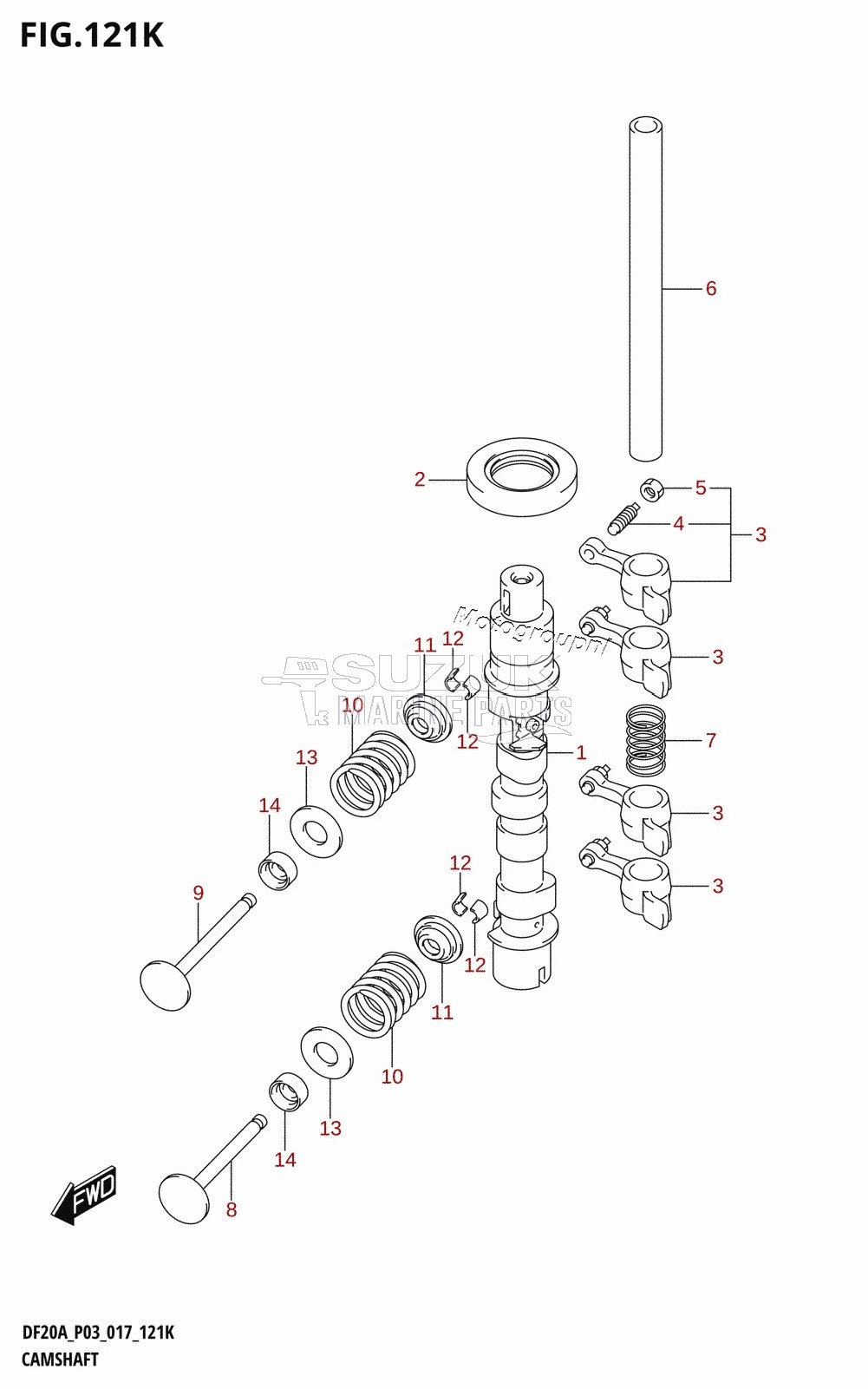 CAMSHAFT (DF20ATH:P03)