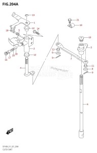 DF115A From 11503F-040001 (E11 E40)  2020 drawing CLUTCH SHAFT