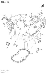 10003F-610001 (2016) 100hp E01 E11-Gen. Export 1-and 2 (DF100AT) DF100A drawing SIDE COVER (DF100AT:E11)