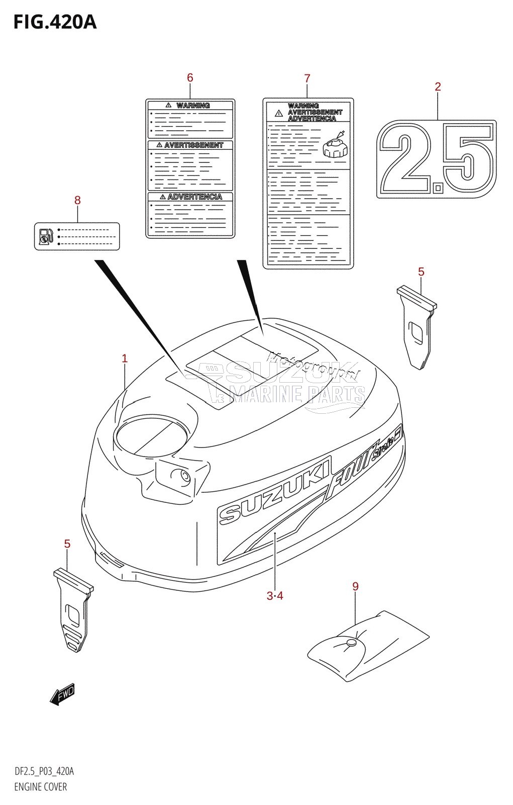 ENGINE COVER (K6,K7,K8,K9)