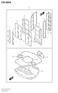 DF250 From 25003F-910001 (E03)  2019 drawing OPT:GASKET SET (DF225T,DF225Z,DF250T,DF250Z)