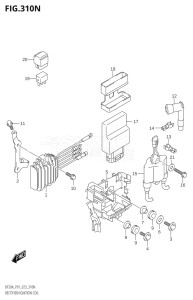 01504F-040001 (2020) 15hp E01-Gen. Export 1 (DF15AR   DF15AT_2) DF15A drawing RECTIFIER / IGNITION COIL (SEE NOTE)