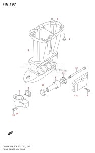 DF40A From 04004F-210001 (E34-Italy)  2012 drawing DRIVE SHAFT HOUSING (DF40A E01)