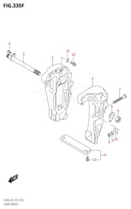 06003F-910001 (2019) 60hp E01 E40-Gen. Export 1 - Costa Rica (DF140AZ  DF60AVT  DF60AVTH) DF60A drawing CLAMP BRACKET (DF60ATH)