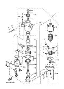 LF225TXRD drawing STARTER-MOTOR