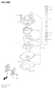 DF90A From 09003F-510001 (E01 E40)  2015 drawing WATER PUMP (DF80A:E01)