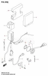 DF50A From 05003F-910001 (E01)  2019 drawing PTT SWITCH /​ ENGINE CONTROL UNIT (DF50AVT:E01,DF50AVTH:E01)