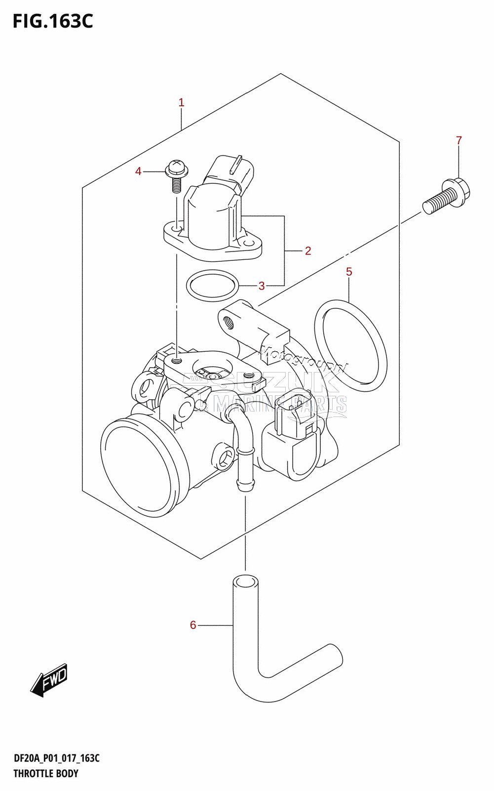 THROTTLE BODY (DF9.9BT:P01)