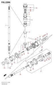 DF225T From 22503F-210001 (E01)  2012 drawing TRANSMISSION (DF225Z:E01)