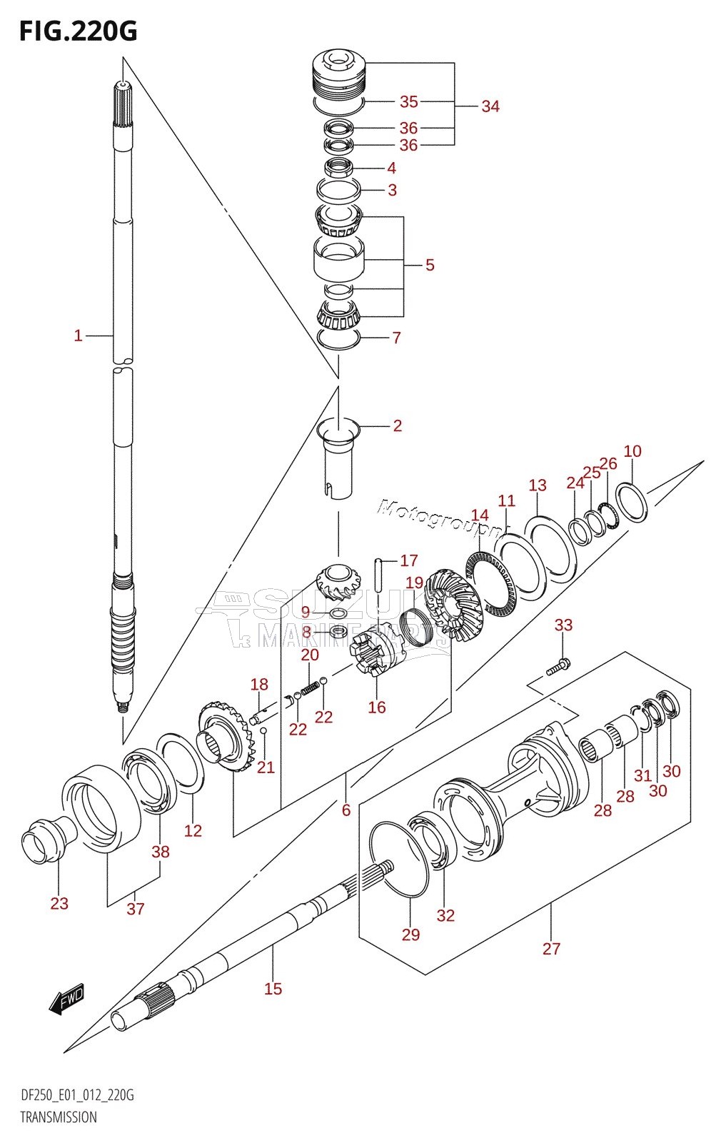 TRANSMISSION (DF225Z:E01)