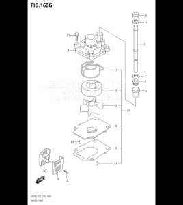 09003F-810001 (2018) 90hp E01 E40-Gen. Export 1 - Costa Rica (DF90AT  DF90ATH) DF90A drawing WATER PUMP (DF100B:E01)