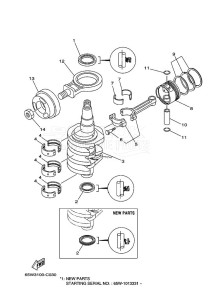 F25AEL drawing CRANKSHAFT--PISTON