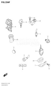 00995F-410001 (2014) 9.9hp P03-U.S.A (DF9.9B  DF9.9BR  DF9.9BT  DF9.9BTH) DF9.9B drawing SENSOR / SWITCH (DF15AR:P03)