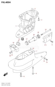 05003F-340001 (2023) 50hp E01-Gen. Export 1 (DF50AT  DF50ATH) DF50A drawing DRIVE SHAFT HOUSING (DF60AVT:(E01,E11),(DF60AVT,DF60AVTH):E40)