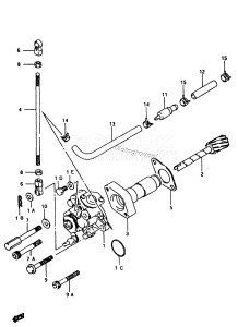 DT40 From 04003-820016 ()  1988 drawing OIL PUMP (DT40C,40TC,40RC /​ MODEL:95~99)