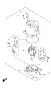 DF 300AP drawing PTT Motor w/Transom (X or XX)