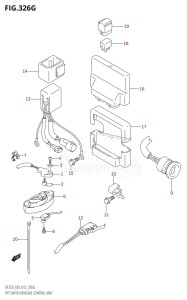 DF225Z From 22503Z-210001 (E03)  2012 drawing PTT SWITCH /​ ENGINE CONTROL UNIT (DF250ST:E03)