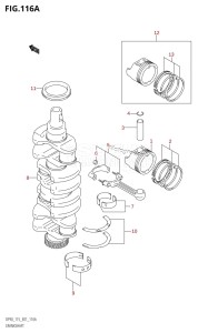 DF90 From 09001F-151001 (E01)  2001 drawing CRANKSHAFT